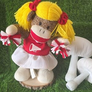 Singing Sock Monkey Cheerleader Sings Do Not Dance Anymore